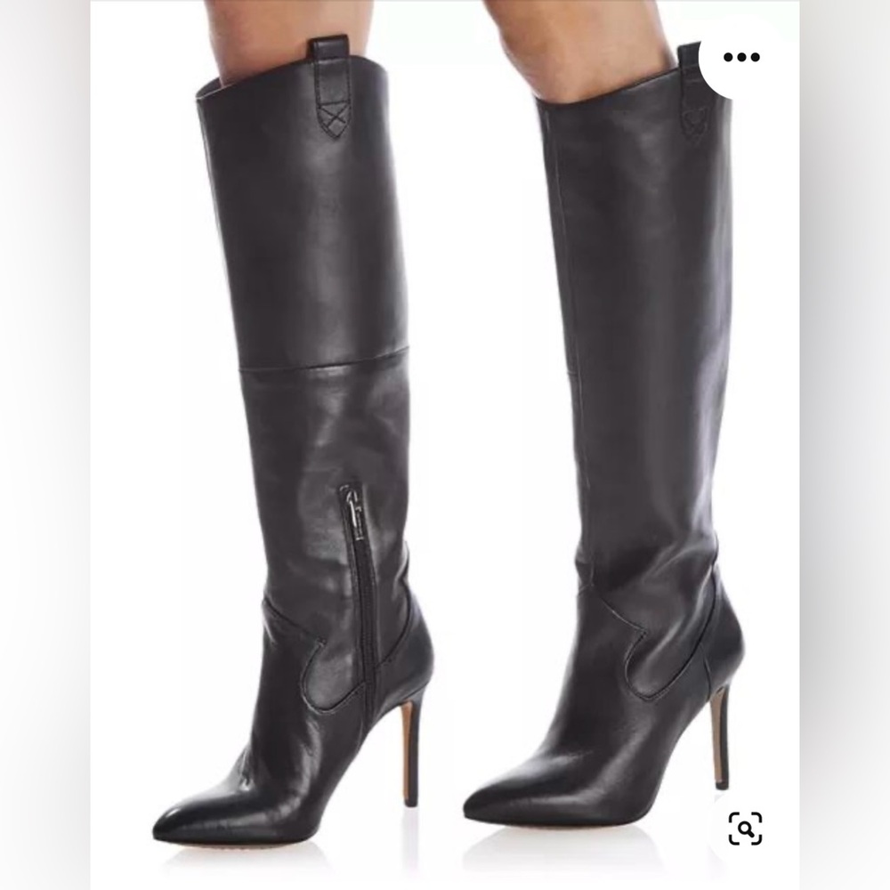 Vince Camuto Women's Kervana Stiletto-Heel Dress Boots Leather/Black/Size 8M/NWT